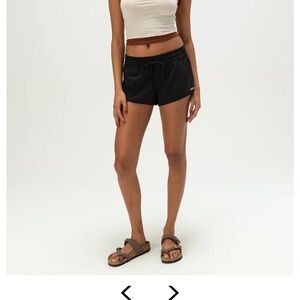 O’Neill Saltwater Style Boardshorts Crochet-Look Trim Black Surf Swim Women’s M
